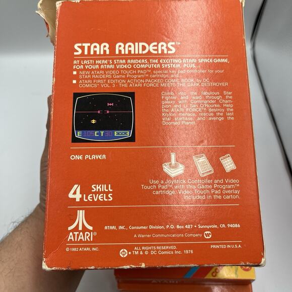 Star Raiders (Atari 2600) w/Video Touchpad, Complete in Box CIB NTSC - Picture 14 of 16